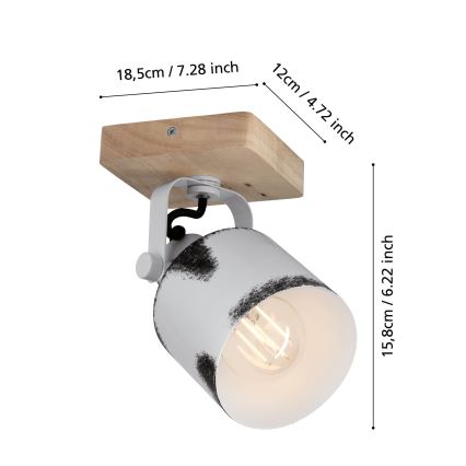 Eglo - Oświetlenie punktowe 1xE27/40W/230V