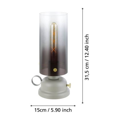 Eglo - Lampa stołowa 1xE27/40W/230V