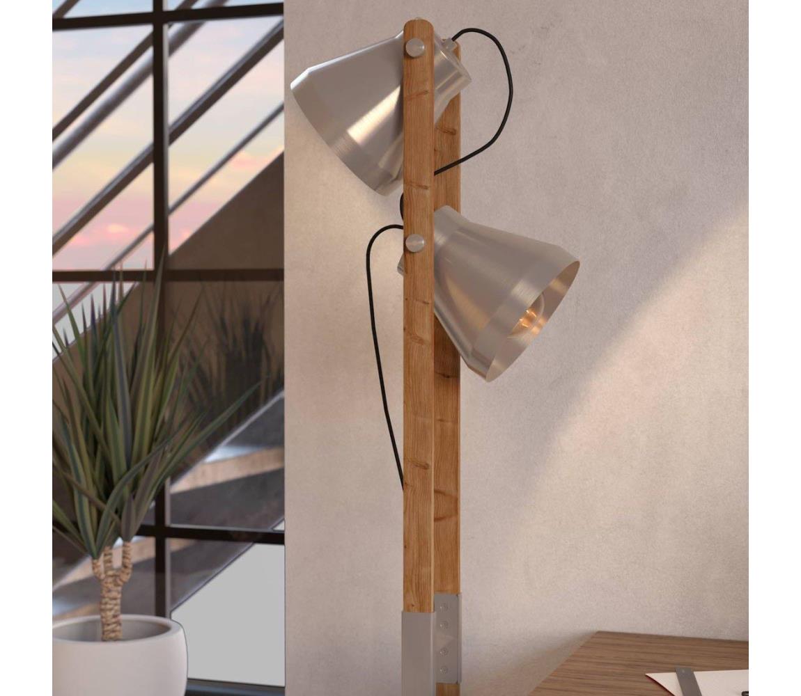 Eglo 43954 - Lampa podłogowa CAWTON 2xE27/40W/230V