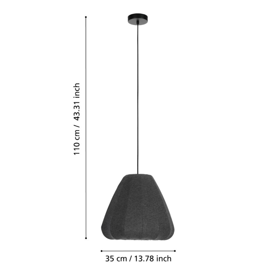 Eglo - Żyrandol na lince 1xE27/40W/230V śr. 35 cm