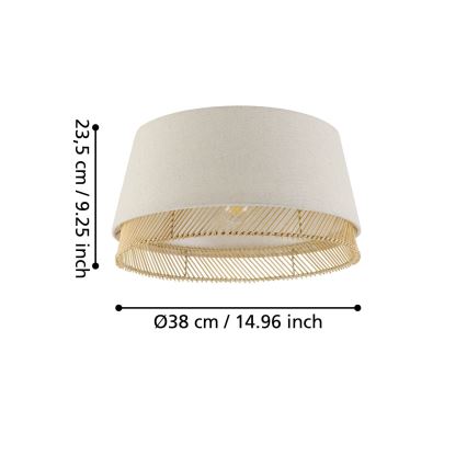 Eglo - Lampa sufitowa 1xE27/40W/230V