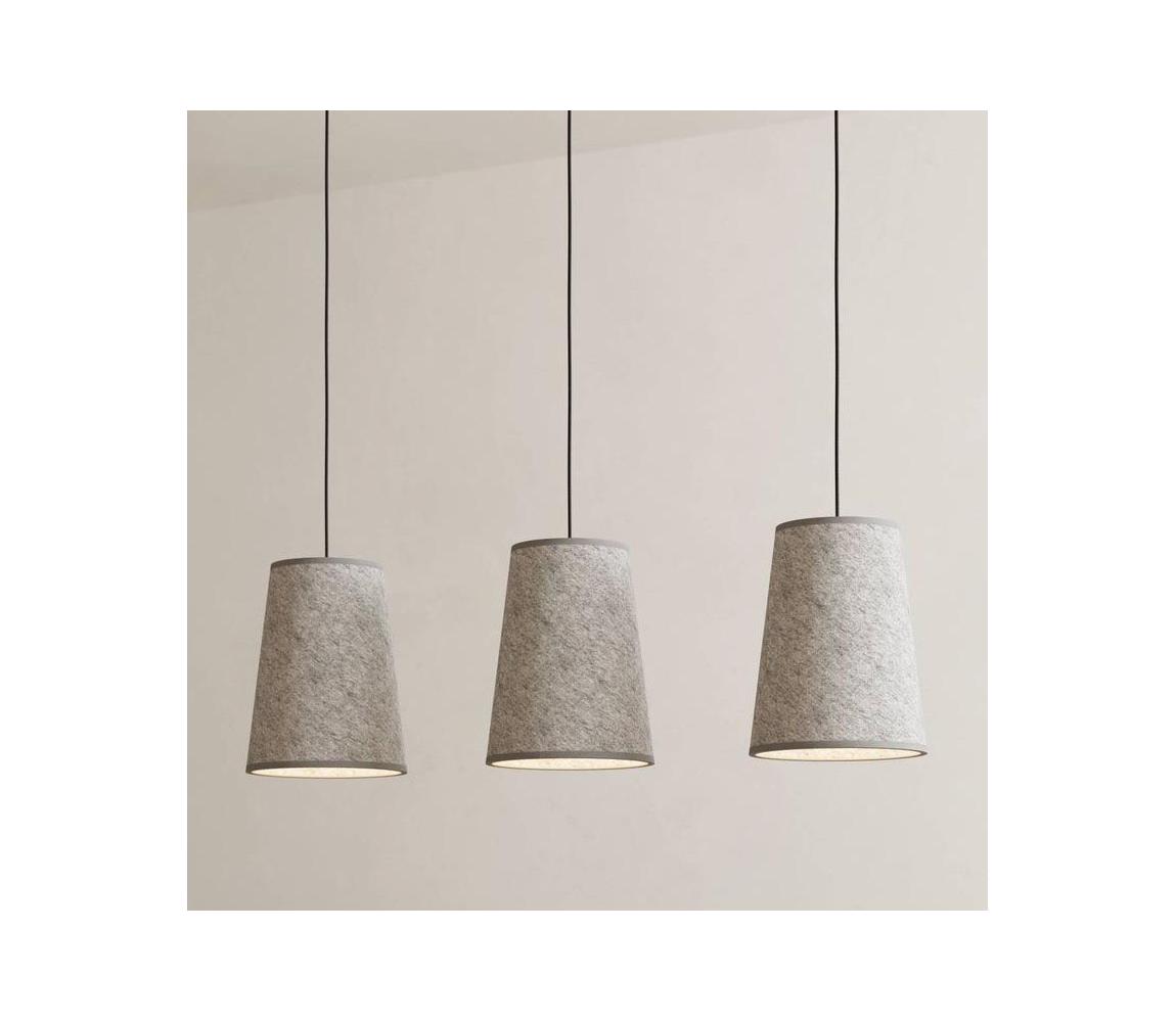 Eglo 43985 - Żyrandol na lince ALSAGER 3xE27/40W/230V szary