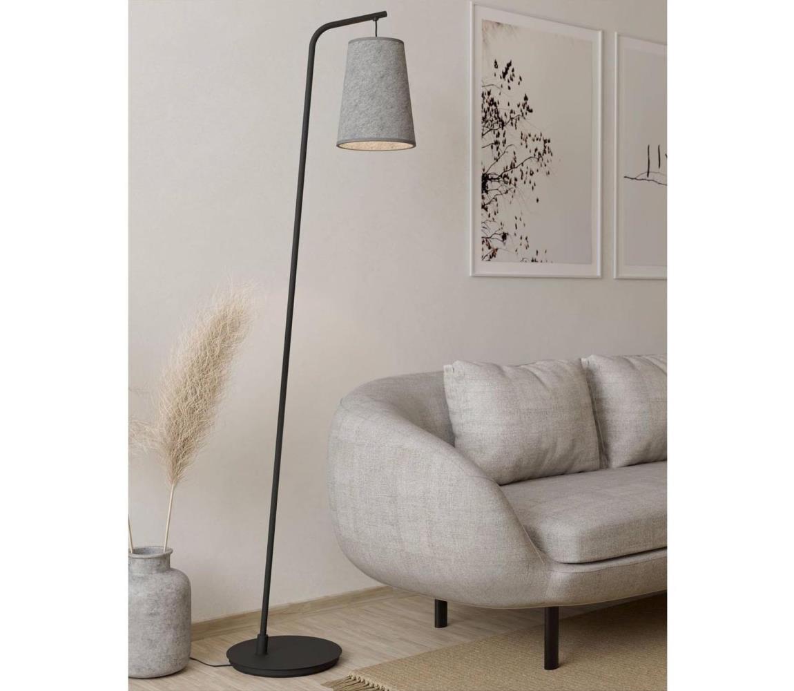 Eglo 43987 - Lampa podłogowa ALSAGER 1xE27/40W/230V szara