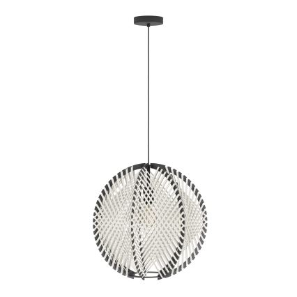 Eglo - Żyrandol na lince 1xE27/40W/230V śr. 48 cm biały/czarny