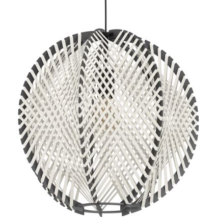 Eglo - Żyrandol na lince 1xE27/40W/230V śr. 48 cm biały/czarny