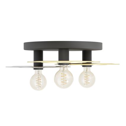 Eglo - Lampa sufitowa 3xE27/40W/230V złota/czarna
