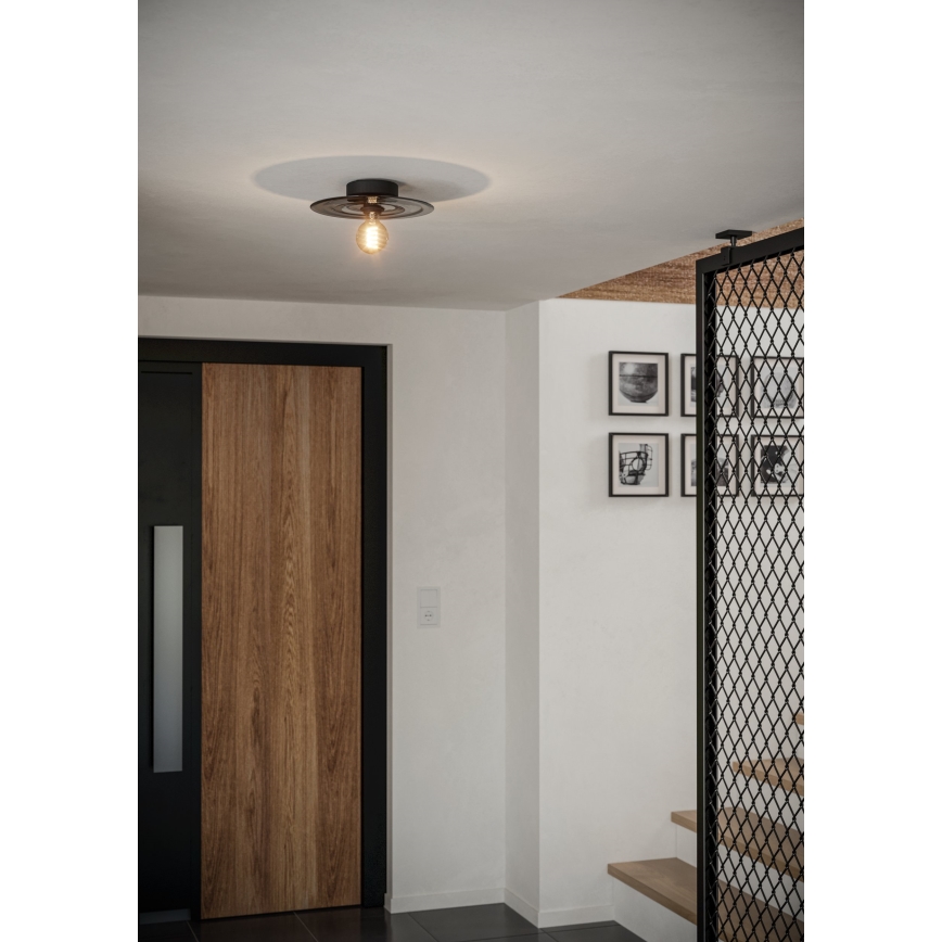 Eglo - Lampa sufitowa 1xE27/40W/230V szara