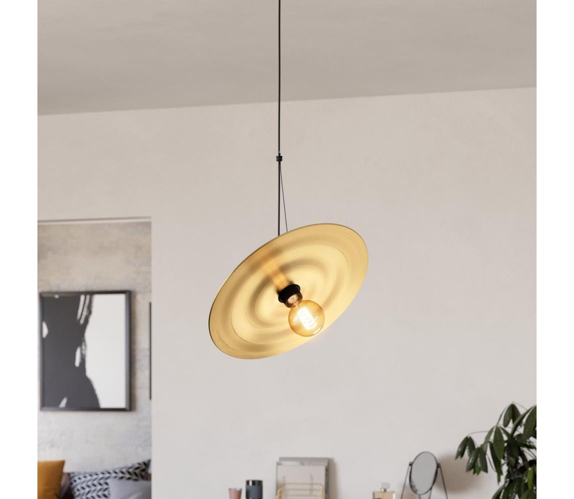 Eglo 44029 - Żyrandol na lince LINTMILL 1xE27/40W/230V złoty