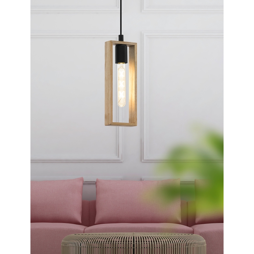 Eglo - Żyrandol na lince 1xE27/60W/230V - certyfikat FSC