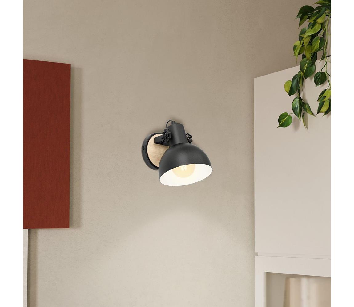 Eglo 44057 - Kinkiet LUBENHAM 1xE27/28W/230V - certyfikat FSC
