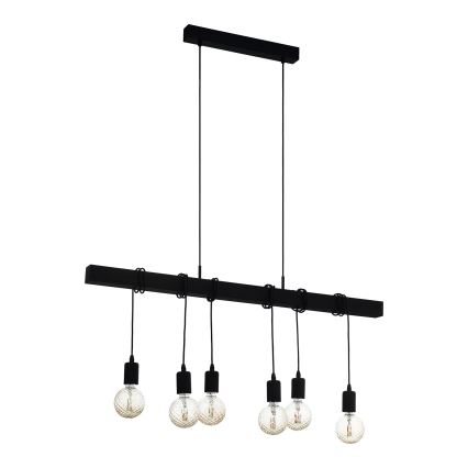 Eglo - Żyrandol na lince TOWNSHEND 6xE27/60W/230V