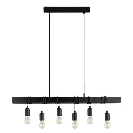 Eglo - Żyrandol na lince TOWNSHEND 6xE27/60W/230V