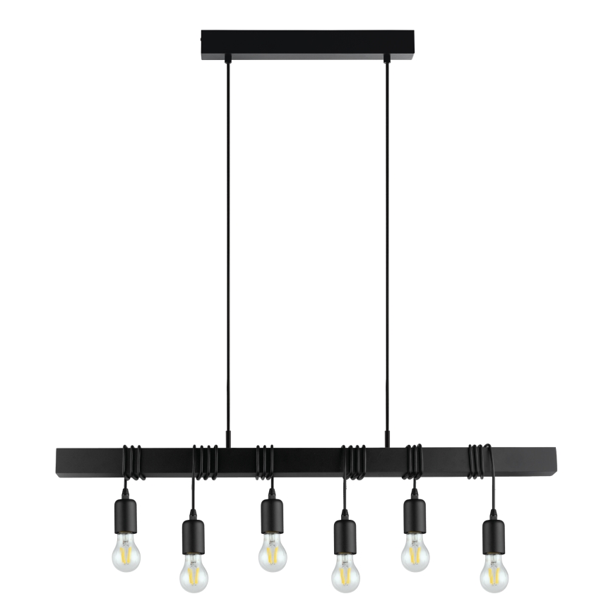 Eglo - Żyrandol na lince TOWNSHEND 6xE27/60W/230V