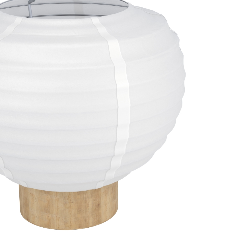 Eglo - Lampa stołowa 1xE27/40W/230V biała/beżowa