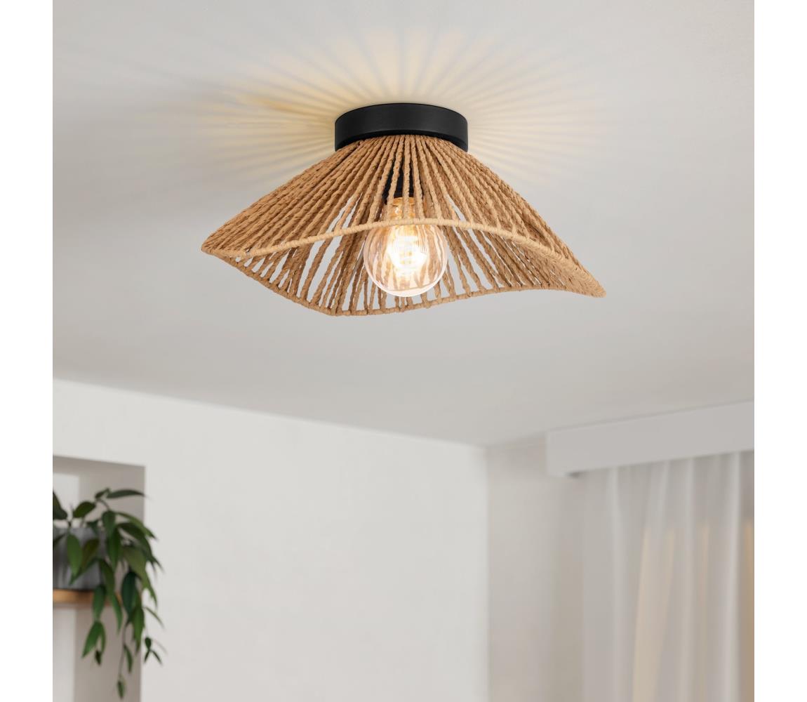 Eglo 44071 - Lampa sufitowa LAVISTER 1xE27/60W/230V brązowa