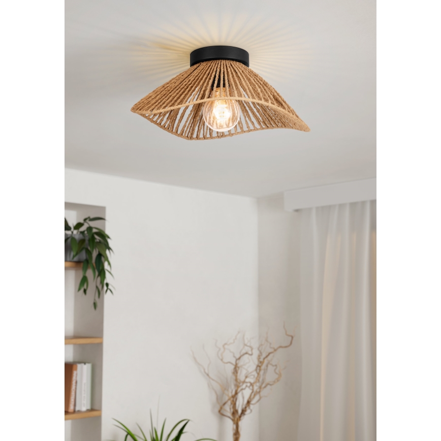 Eglo - Lampa sufitowa 1xE27/60W/230V brązowa