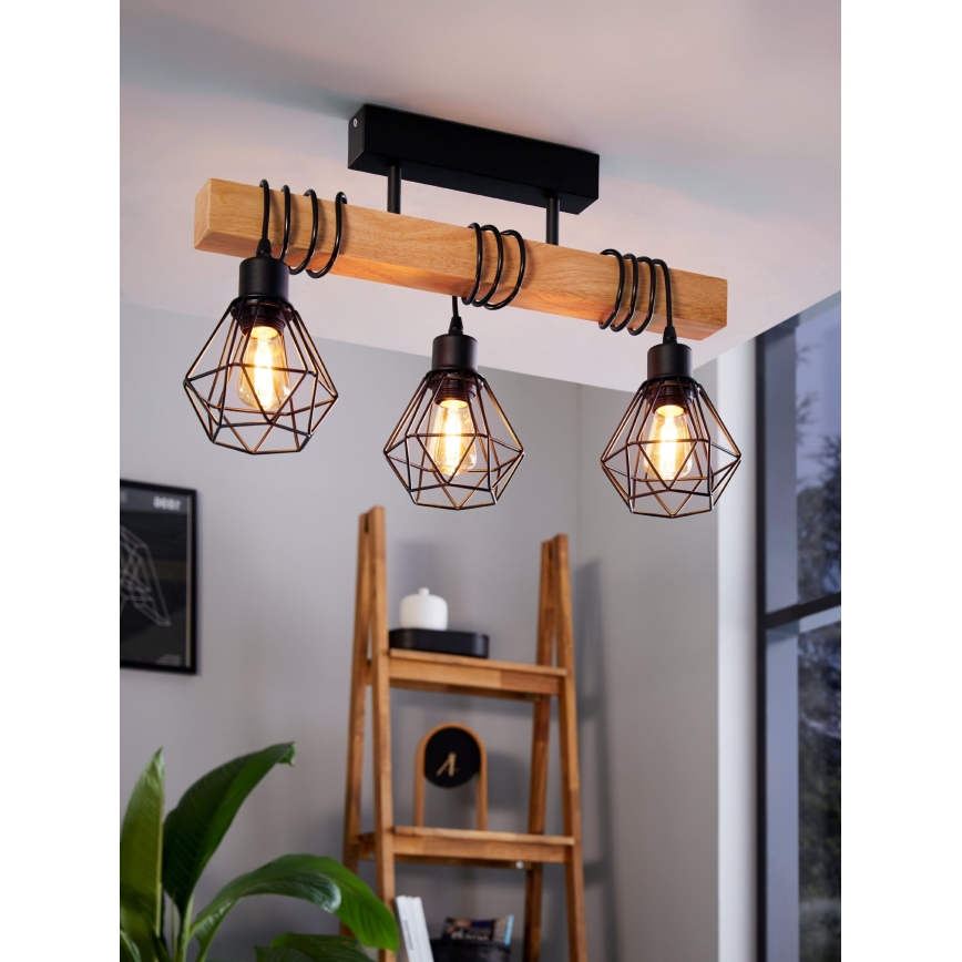 Eglo - Żyrandol natynkowy TOWNSHEND 3xE27/60W/230V
