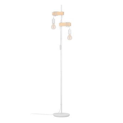 Eglo 44083 - Lampa stojąca TOWNSHEND 2xE27/10W/230V biała
