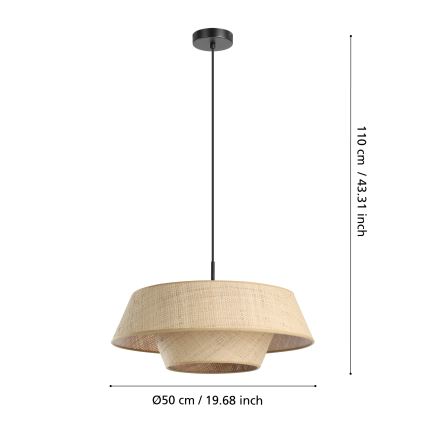 Eglo - Lampa wisząca na przewodzie 1xE27/60W/230V łyko