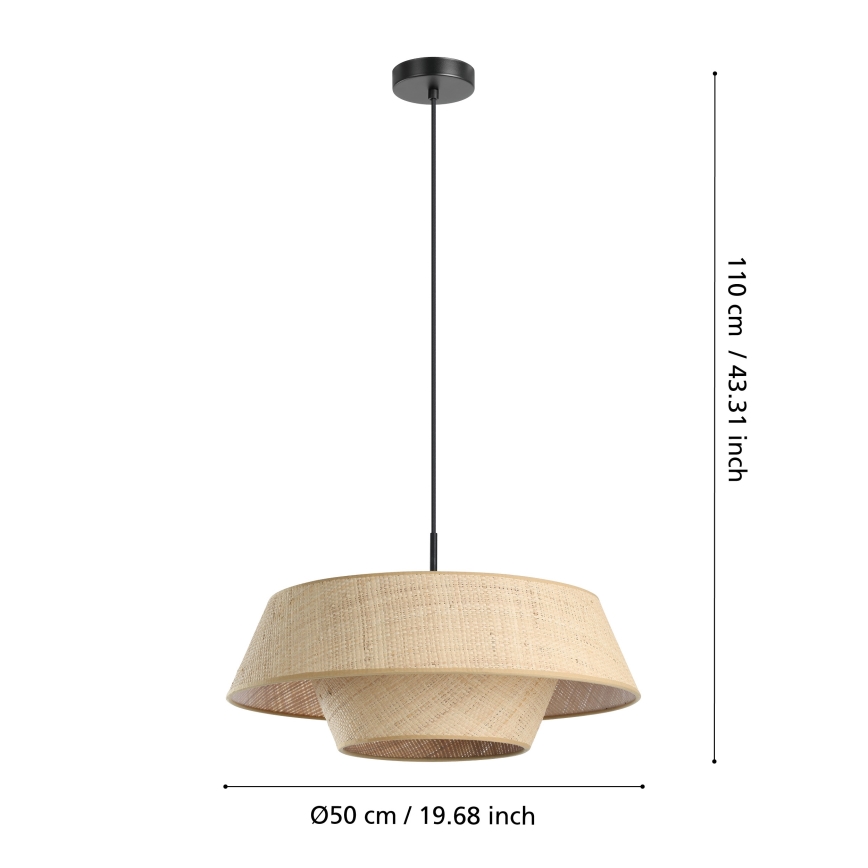Eglo - Lampa wisząca na przewodzie 1xE27/60W/230V łyko