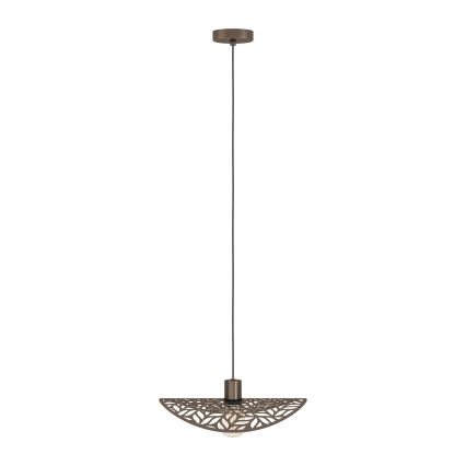 Eglo - Lampa wisząca na lince 1xE27/60W/230V śr. 40 cm brązowa