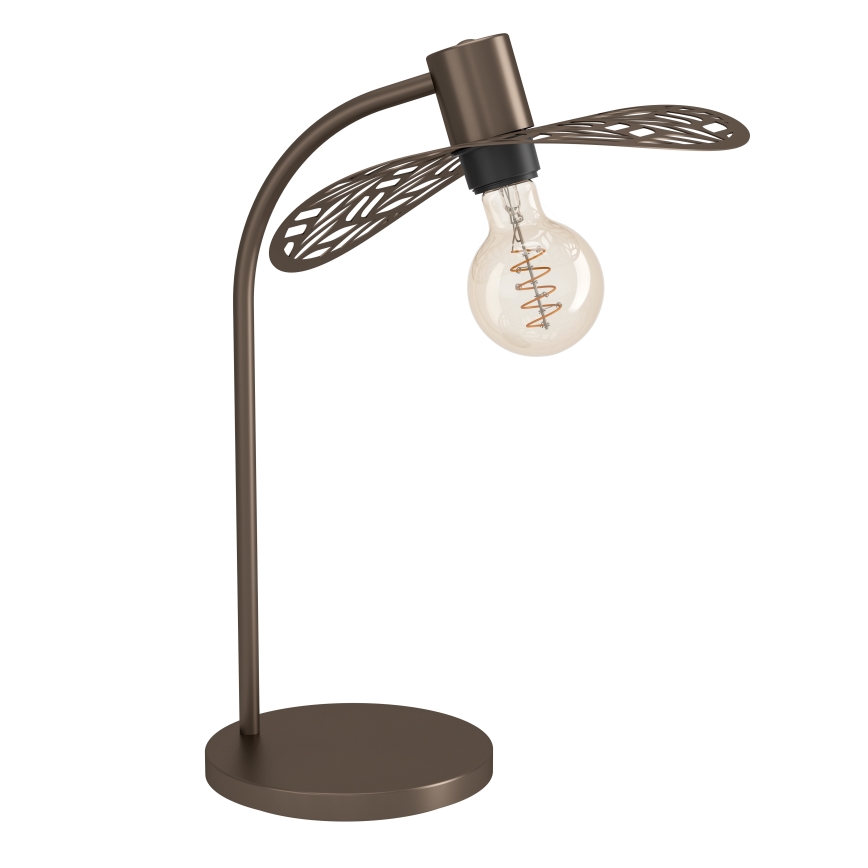 Eglo - Lampa stołowa 1xE27/60W/230V brązowa