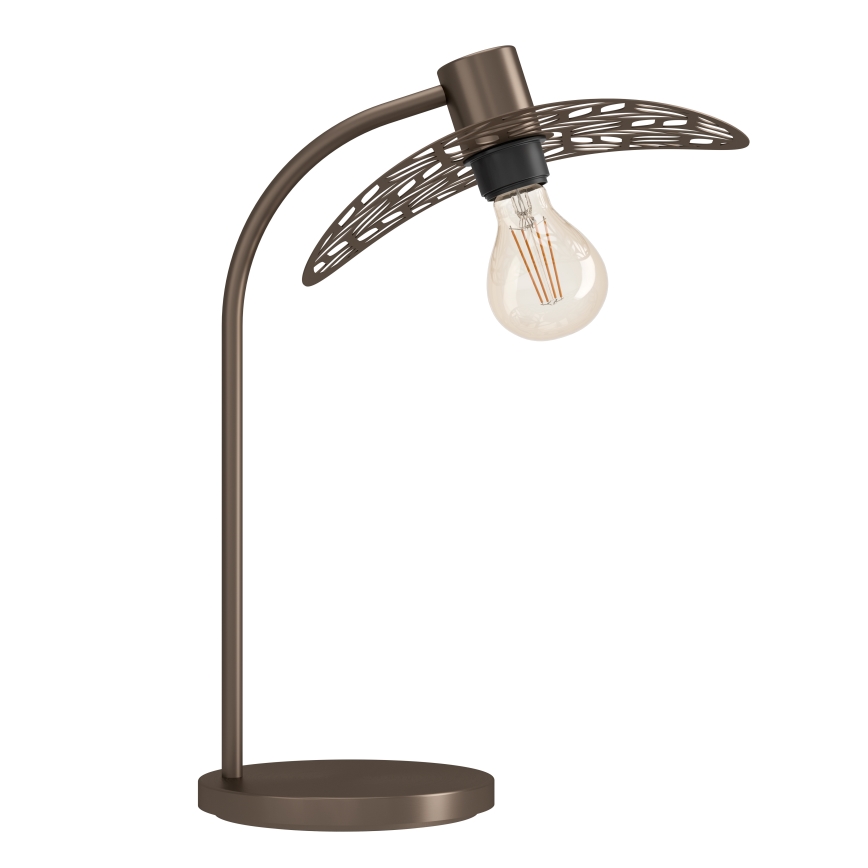Eglo - Lampa stołowa 1xE27/60W/230V brązowa