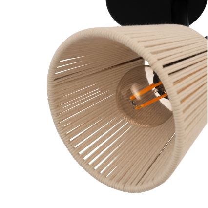 Eglo - Kinkiet punktowy 1xE14/40W/230V beżowy/czarny