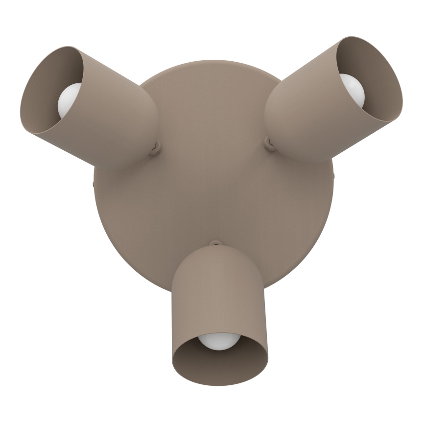 Eglo - Oprawa punktowa 3xE14/40W/230V śr. 25 cm beżowa