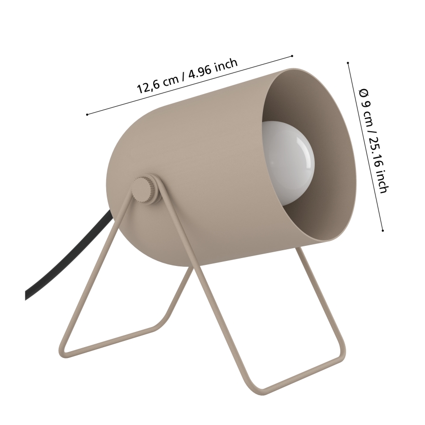 Eglo - Lampa stołowa 1xE14/8W/230V beżowa
