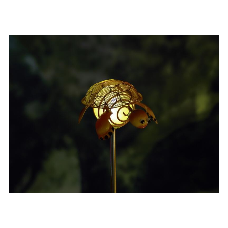 EGLO 47635 - Solární lampa želva 1xLED/0,04W oranžová