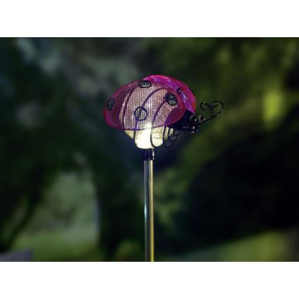 EGLO 47735 - Solární lampa beruška 1xLED/0,04W červená/černá