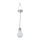 Eglo 48514 - LED Lampa solarna wisząca LED/0,06W/1,2V 150mAh IP44 chrom błyszczący