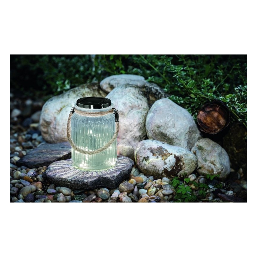 Eglo 48567 - Lampa solarna SOLAR 12xLED/1xAA przezroczysta