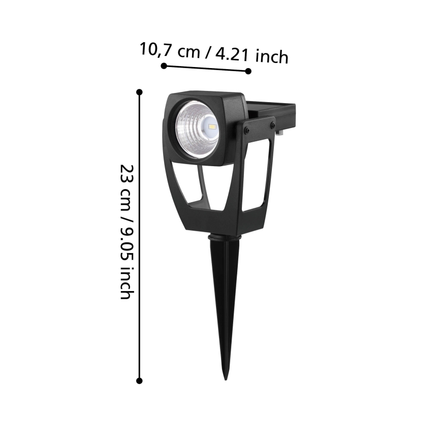 Eglo 48719 - LED Solarny reflektor SOLAR 1xLED/0,1W/3,2V 1000 mAh IP44