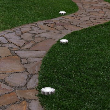 Eglo 48777 - Lampa solarna LED z czujnikiem LED/0,07W/1,2V 200 mAh matowy chrom