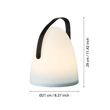 Eglo 48841 - LED Zewnętrzna lampa stołowa COLLIRADOS LED/3xAA IP44