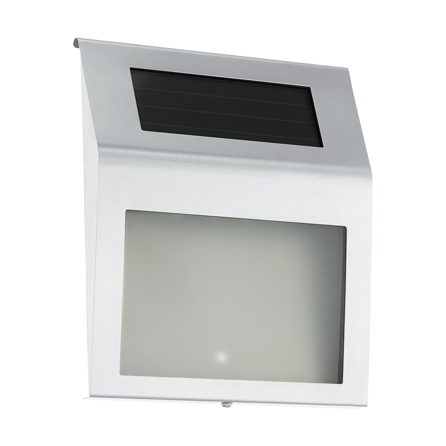 Eglo 48875 - LED Solarny numer domu LED/1,2W/1,2V 300 mAh IP44 matowy chrom