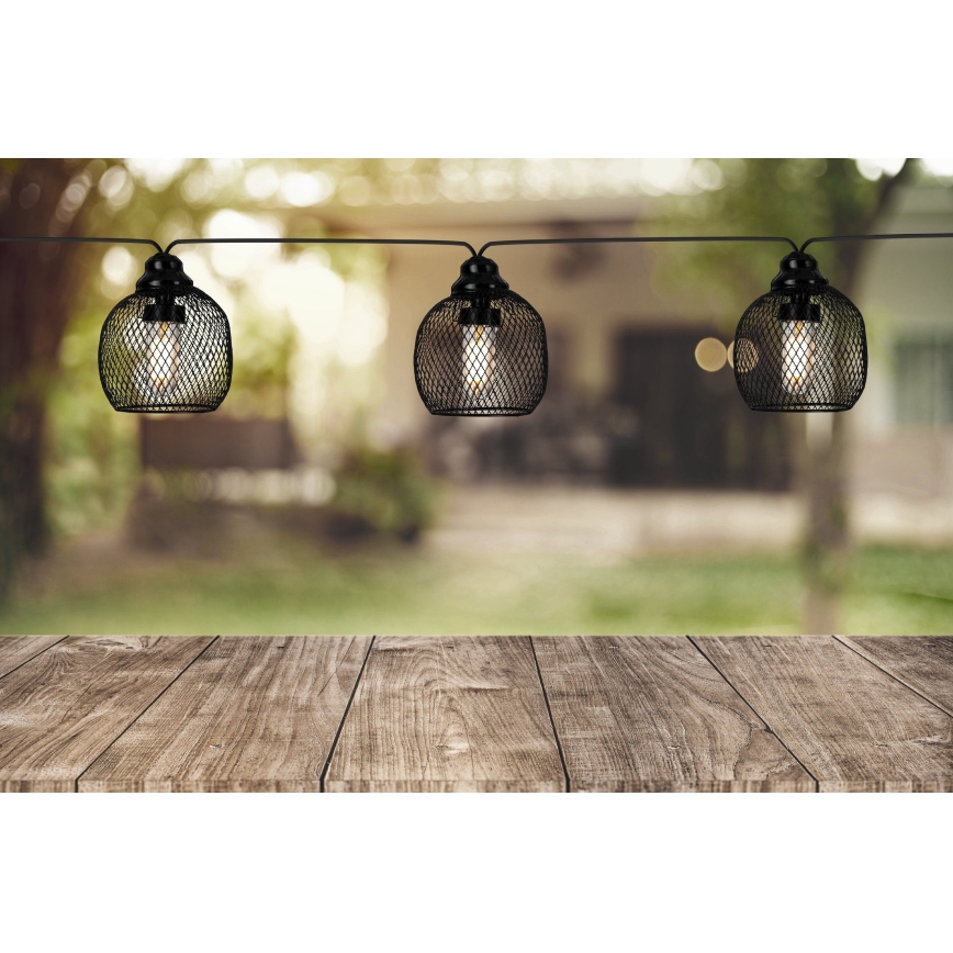 Eglo 48964 - Solarny łańcuch LED 8 diod / 3 m, 600 mAh, IP44
