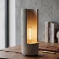 Eglo 49112 - Lampa stołowa LYNTON 1xE27/60W/230V, betonowa