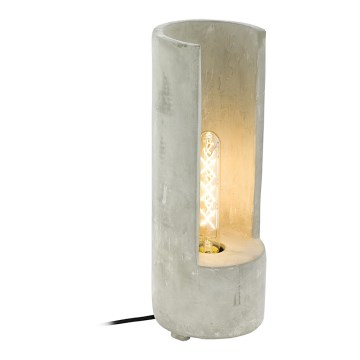 Eglo 49112 - Lampa stołowa LYNTON 1xE27/60W/230V, betonowa