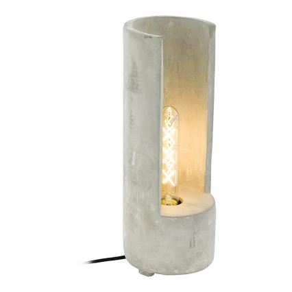 Eglo 49112 - Lampa stołowa LYNTON 1xE27/60W/230V, betonowa