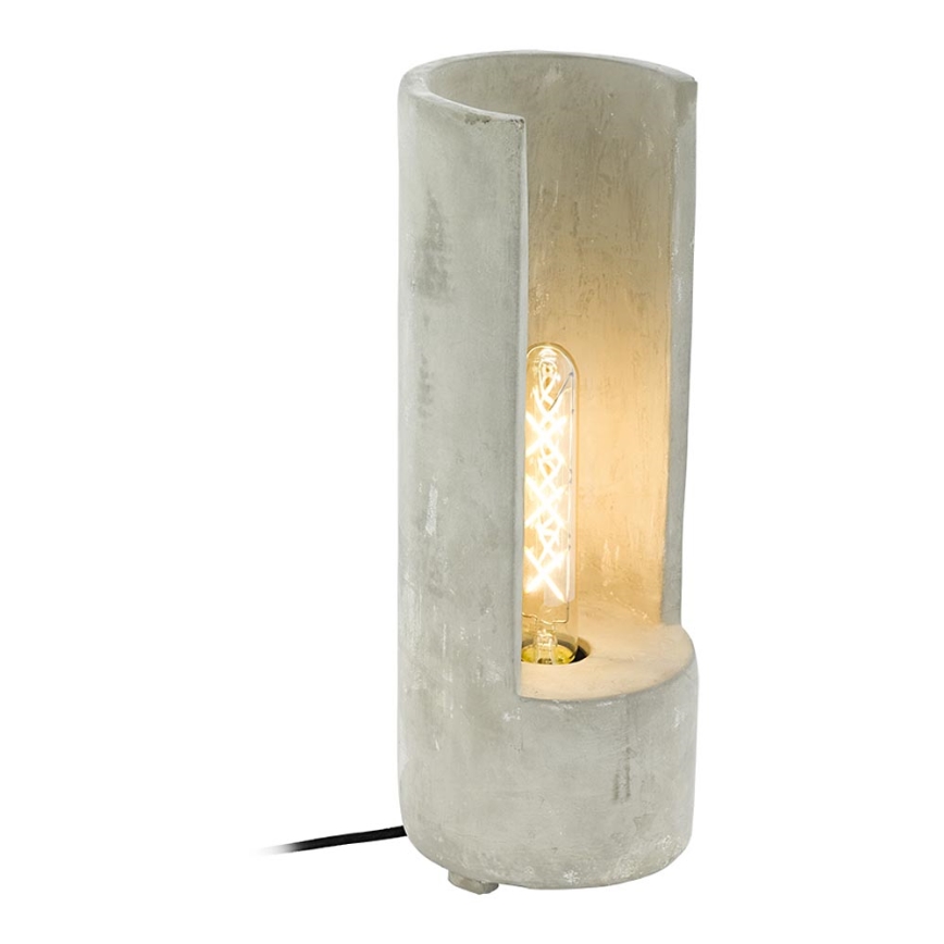 Eglo 49112 - Lampa stołowa LYNTON 1xE27/60W/230V, betonowa