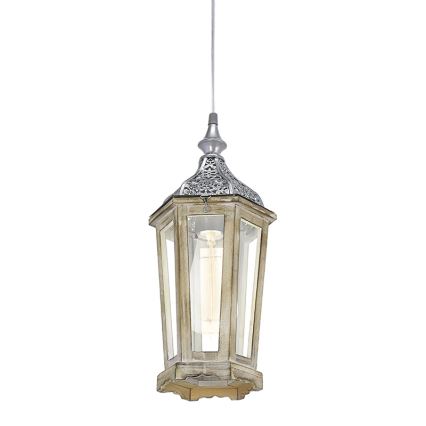 Eglo 49206 - Lampa wisząca KINGHORN na przewodzie 1xE27/42W/230V