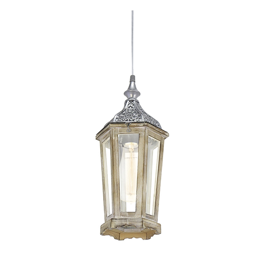 Eglo 49206 - Lampa wisząca KINGHORN na przewodzie 1xE27/42W/230V