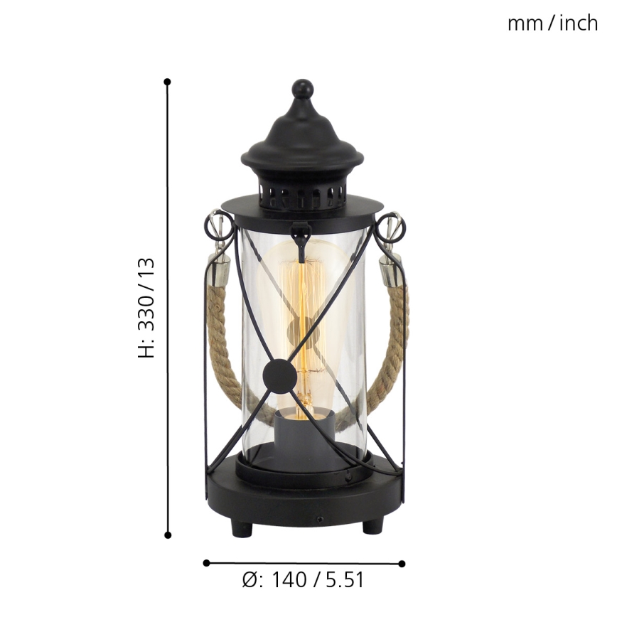 Eglo - Lampa stołowa 1xE27/60W/230V
