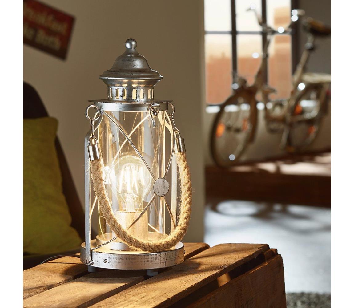 Eglo 49284 - Lampa stołowa BRADFORD 1xE27/60W/230V