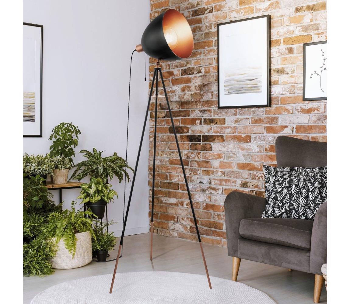 Eglo 49386 - Lampa podłogowa CHESTER 1xE27/60W/230V