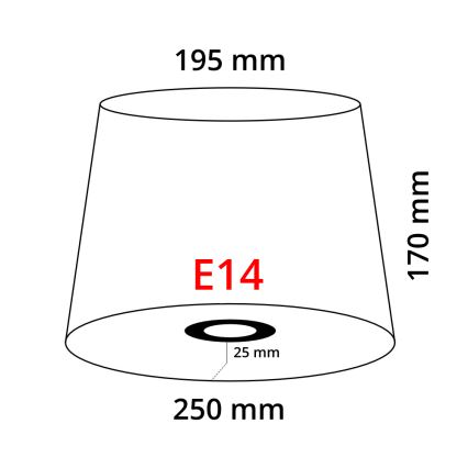 Eglo 49412 - Abażur VINTAGE biały plisowany E14 śr.25 cm