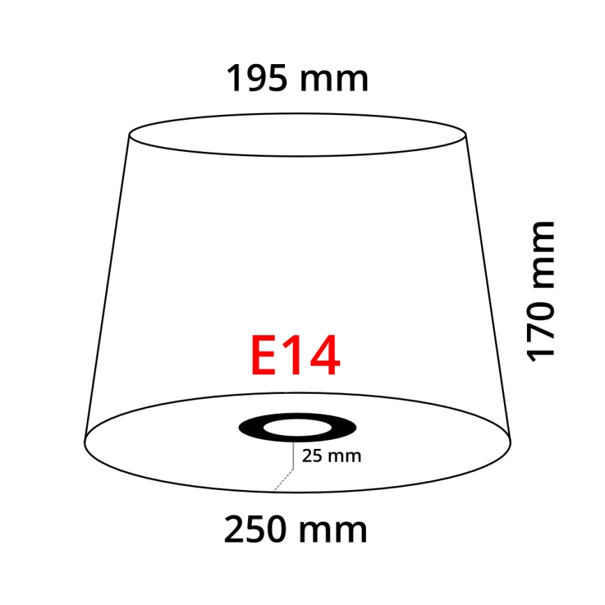 Eglo 49412 - Abażur VINTAGE biały składany E14 śr.24,5 cm